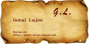 Gutai Lajos névjegykártya